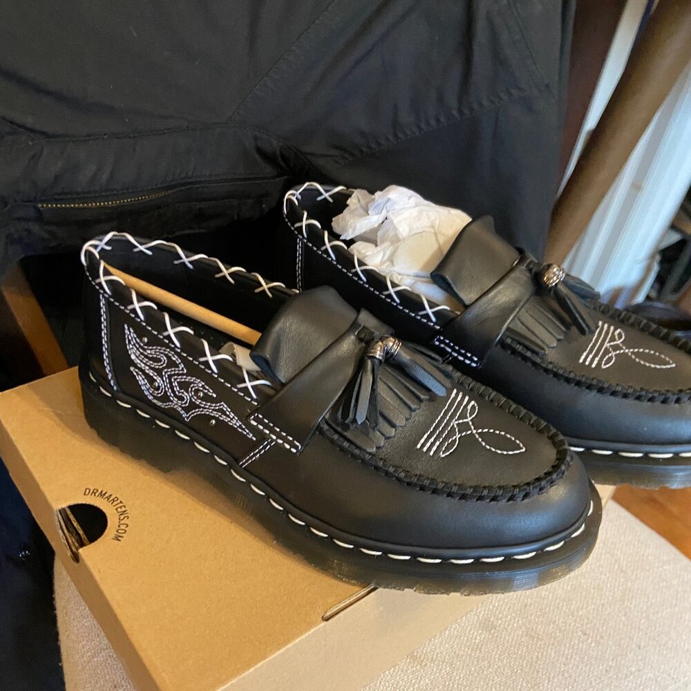 Dr Martens -Adrian GA-Black Wanama Americana - Brand New